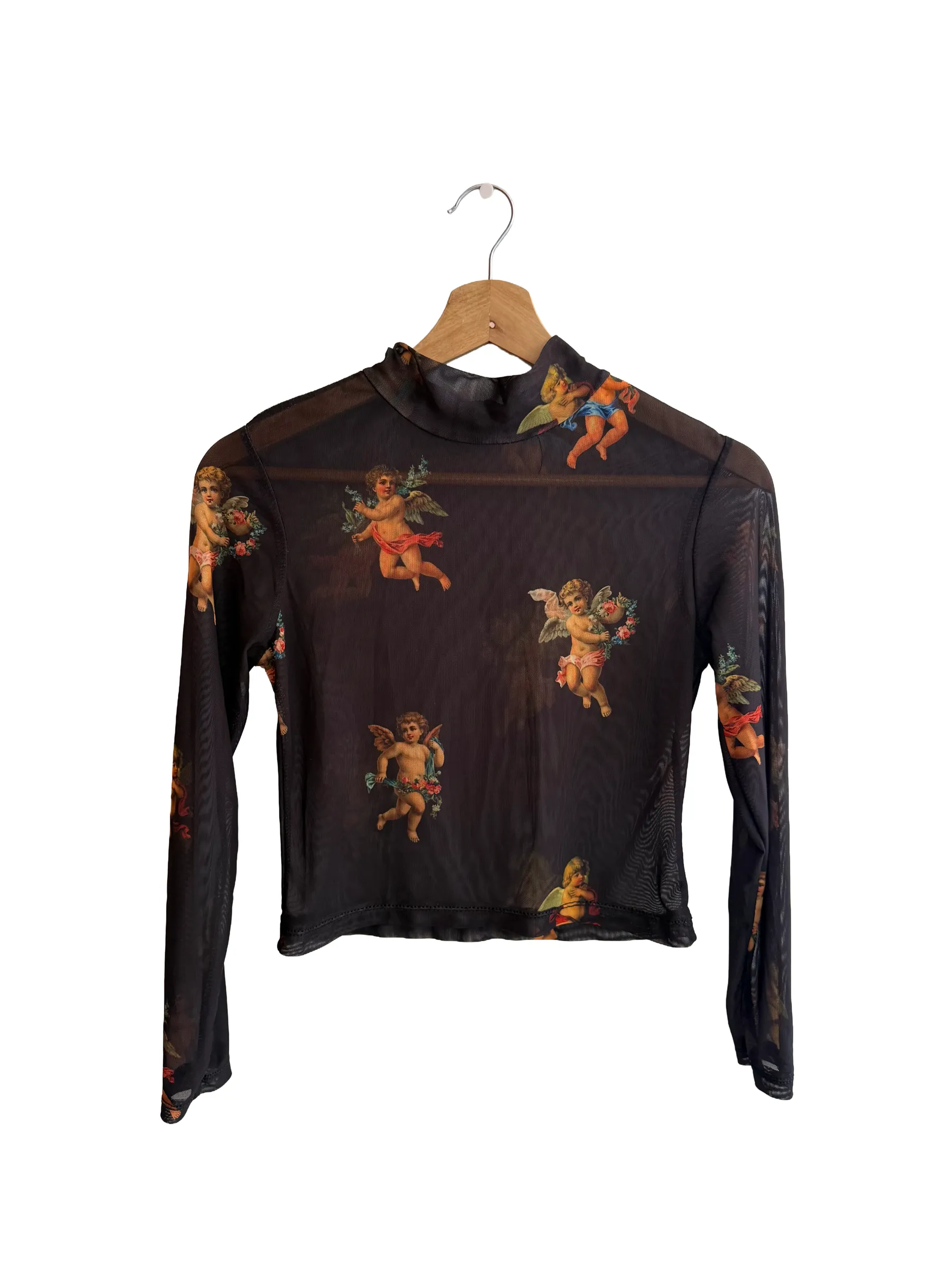 blusa transparente talla S, estado 10/10